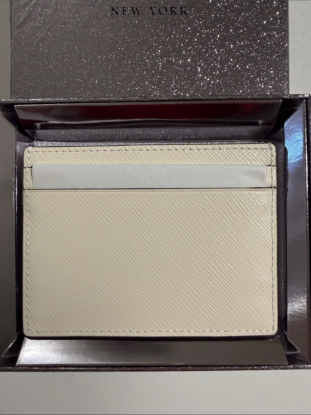 kate spade Cream Leather Card & Key Pocket with Crystal Accent - Picture 5 of 16